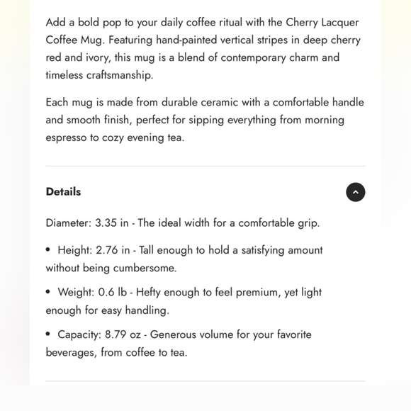 Noon & Moon - Set Of 2 Mugs In Cherry Lacquer - Picture 4 of 6